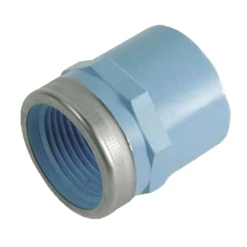 Raccord Droit PVC Femelle/fileté Femelle 1/2" Pour Tube Diamètre Extérieur De 20 Mm Prevost PVR RFT2012