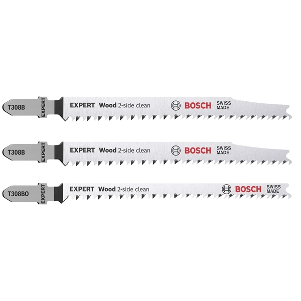 Bosch Lame De Scie Sauteuse Bois Expert Wood 2-side Clean T 308 B / T 308 BO