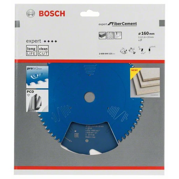Lame Scie Circulaire Bosch Expert Fibrociment 160 X 20 X 2,2 Mm 4 Dents – Image 2