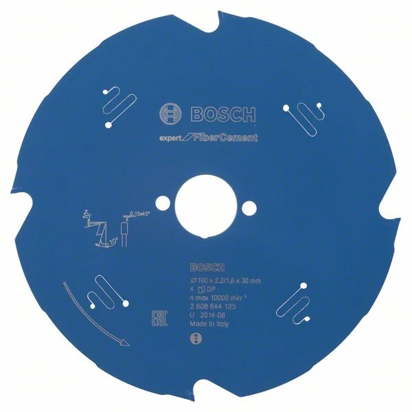 Lame Scie Circulaire Bosch Expert Fibrociment 190 X 30 X 2,2 Mm 4 Dents