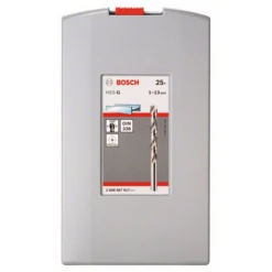 Coffret De 25 Forets à Métaux Bosch HSS-G DIN 338 Diamètre 1 à 13 Mm