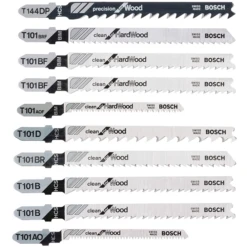 Lame De Scie Sauteuse Bosch Clean Precision Set De 10 Pièces