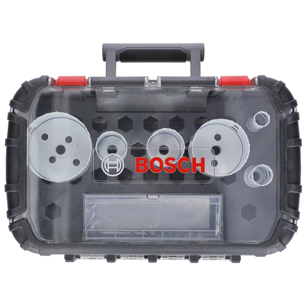 Coffret De 6 Scies Trépans Bosch électricien Avec Adaptateur Et 2 Forets – Image 3