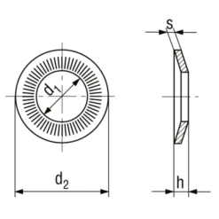 Rondelle De Sécurité Série Moyenne - 8x18mm - Boîte De 100