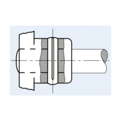 Goupille Cannelée Cylindrique Avec Bout De Guidage - 4,0x25mm - Boîte De 100