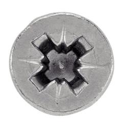 Vis à Métaux Tête Fraisée Pozidriv DIN 965 - Acier Zingué - M6 X 16 Mm - Boîte De 200