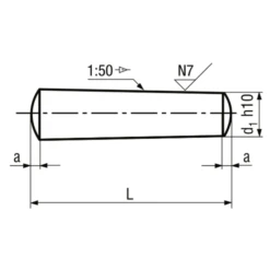 Goupille Conique Inox A1 - 1.5x12mm - Boîte De 100