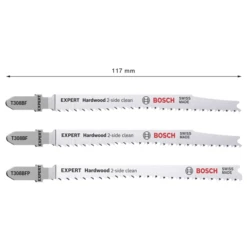 Bosch Kit De 3 Lames Expert Hardwood 2-side Clean T 308 BF Et T 308 BFP