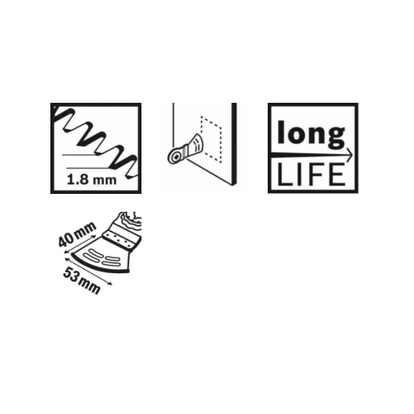 Lame Dual-Tec Starlock Bosch AYZ 53 BPB Largeur 53 Mm Profondeur 40 Mm â Image 3