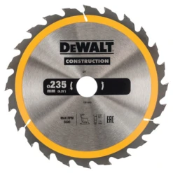 Lame Scie Circulaire Dewalt DT1954-QZ Ø 235 Mm Alésage 30 Mm 24 Dents