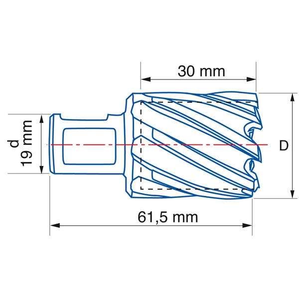Fraise à Carotter HSS 4070 Pour Perceuse Magnétique - Izar - Diamètre 14 Mm - Longueur 30 Mm – Image 2