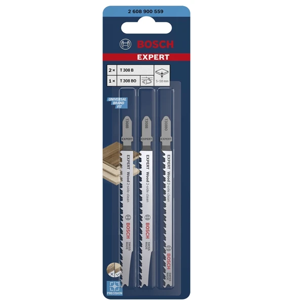 Bosch Lame De Scie Sauteuse Bois Expert Wood 2-side Clean T 308 B / T 308 BO – Image 3