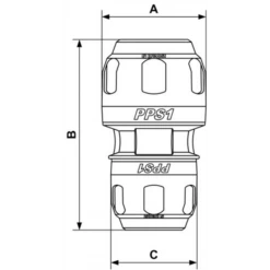 Réduction Aluminium - PPS1 MR2520 Prevost - Pour Tube De Diamètre Ext. 20 Mm