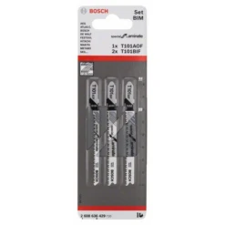 Lames De Scie Sauteuse En T Bosch Lamine 2 X T 101 BIF Et 1 X T 101 AOF