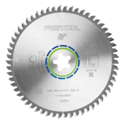 Lame De Scie Festool à Denture Fine 190 X 2.6 FF TF 58 Dents