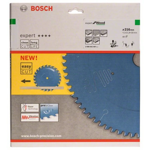 Lame Scie Circulaire Bois Bosch Expert For Wood 216x30x2,4 Mm 48 Dents – Image 3