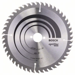 Lame Scie Circulaire Bosch Optiline Wood ⌀ 230 Mm Alésage 30 Mm 48 Dents