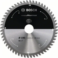 Lame De Scie Circulaire Bosch Aluminium 190 X 30 X 1,5 Mm 56 Dents