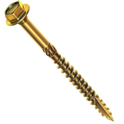 Vis Bois Rocket Tirefond Tête Hexagonale Bichromaté 8x80 Mm 225530