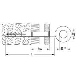 Piton Pour échafaudage GS 12 X 120 Fischer 80926 4006209809266