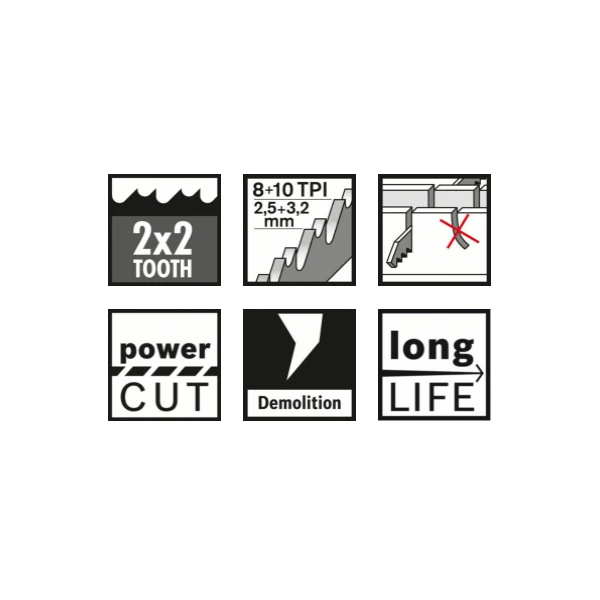 Lame De Scie Sabre Bosch S 920 CF Heavy For Metal 150x22x1,6mm Lot De 5 – Image 2