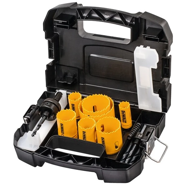 Coffret De 7 Scies Cloches Dewalt DT83002-QZ Avec 2 Mandrins Et 2 MĂšches