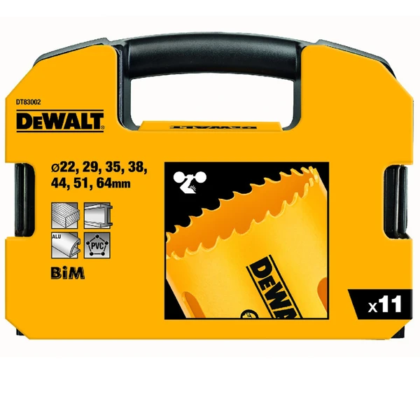 Coffret De 7 Scies Cloches Dewalt DT83002-QZ Avec 2 Mandrins Et 2 MĂšches â Image 2