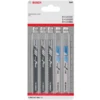 Bosch Lame De Scie Sauteuse En U Basic For Wood And Metal Set De 5 Pièces