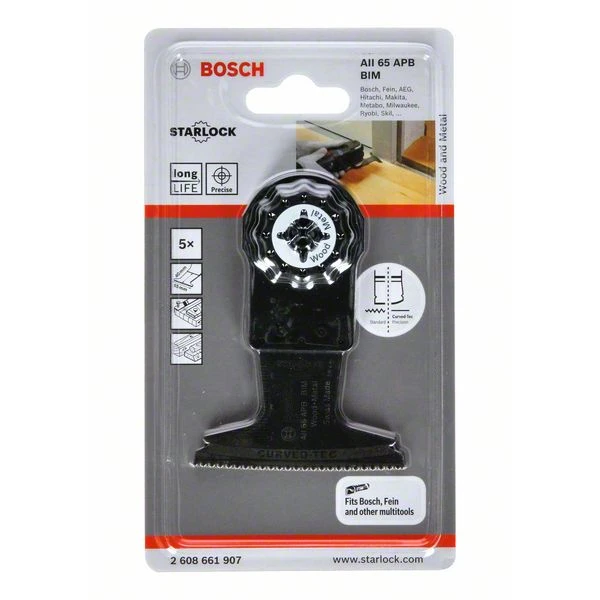 Lame Plongeante Bosch AII 65 APB Largeur 65 Mm Longueur 40 Mm Lot De 5 â Image 5