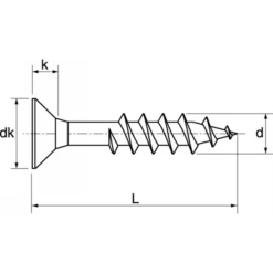 Vis Aggloméré Fraisée Six Lobes A2 TX20 4.0x40/24 Acton 623094X40/24