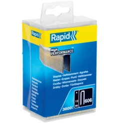 Agrafe étroite N°606 Rapid - Galvanisée - 18 Mm - Boîte De 3600