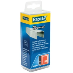 Agrafe En Fil Fin Rapid N°53 - Longueur 12 Mm - Boîte De 5000