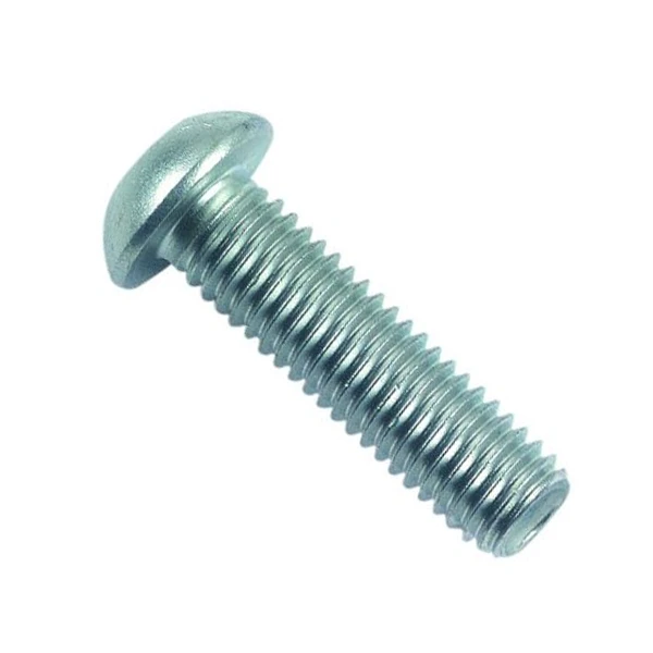 Vis à Métaux Bombée BHC ISO 7380 - Acier Zingué Blanc Classe 10.9 - M5x16mm - Boîte De 200