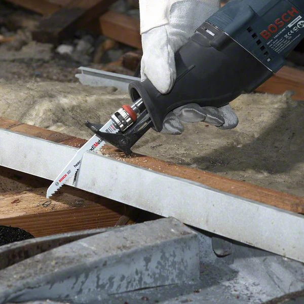 Lame Scie Sabre Bois Métal Bosch S1210VF Wood And Metal 300x22x1,6mm X5 – Image 4