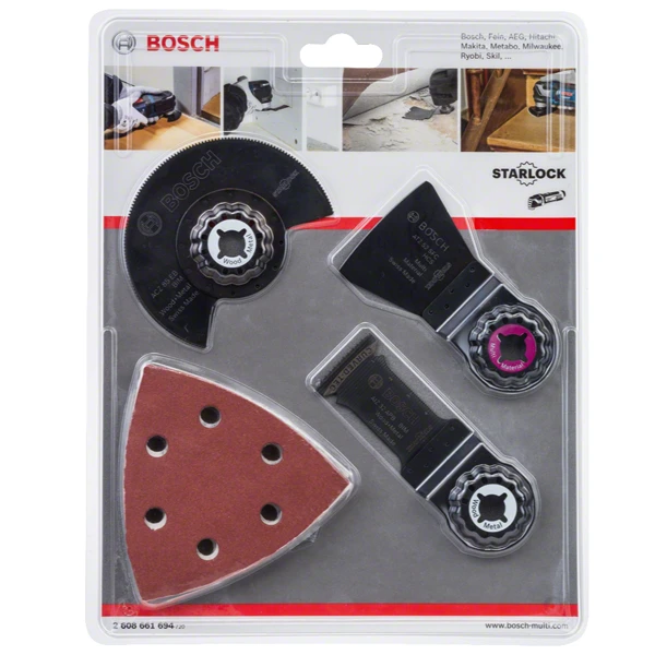 Kit D'accessoires Bosch Starlock Universel Pour Outils Multifonctions