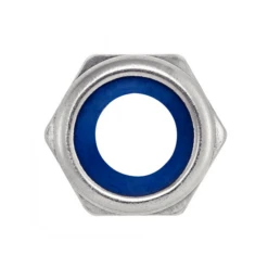 Écrou Hexagonal Indesserrable Avec Bague Nylon - Diamètre 18 Mm - DIN985 - Inox A2 - Boite De 50