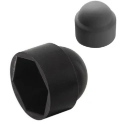 Cache écrou Hexagonal En Polyéthylène Noir Pour Vis M16 Clé De 24 Mm