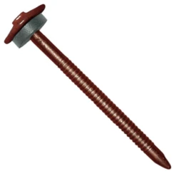 Clou Galvanisé Annelé Pour Tuile De Rive - Brun Rouge - 3,7 X 65 Mm