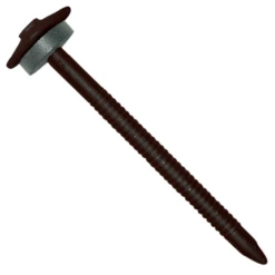 Clou Galvanisé Annelé Pour Tuile De Rive - Noir Foncé - 3,7 X 65 Mm