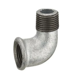 Coude à 90° Mâle-Femelle à Visser Tube En Fer MF 15 X 21 Petit Rayon Fer