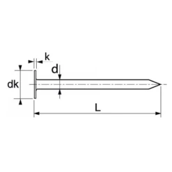 Pointe Tête Plate Inox A2 62786 Acton 2,7 X 40mm 5 Kg 2700 Pointes