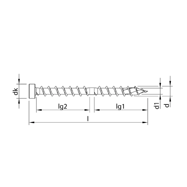 Vis Heco Topix Plus A3K TĂȘte Cylindrique 6,5x130mm Double Filet T30 X100 â Image 3
