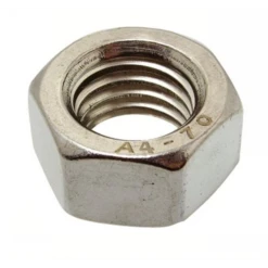 Ecrou HU DIN934 Inox A4 Diamètre 10 Mm Boîte De 100 Acton 6460110