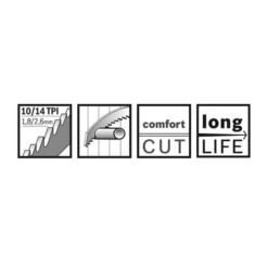 Lame Scie Sabre Bois Métal Bosch S1122VF Wood Metal 225x19x0,9mm Lot X 5