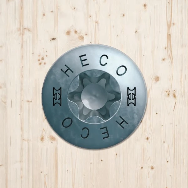 Vis Bois Heco Topix Plus Acier Zingué Fraisée 8x260mm FP HD40 X50