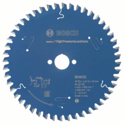 Lame Scie Circulaire Bosch High Pressure Laminate 160x20x2,2mm 48 Dents