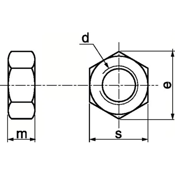 Ecrou HU DIN934 Inox A4 Diamètre 10 Mm Boîte De 100 Acton 6460110 – Image 3