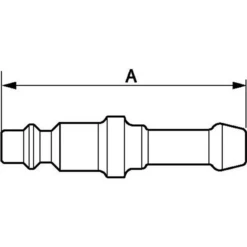 Embout ISO B Passage 6 Mm Pour Flexible 9/10 Mm Prevost IRP 066810