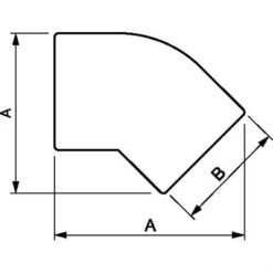 Coude égal 45° Femelle Diamiètre Extérieur 32 Mm : Prevost PVR 4CE32