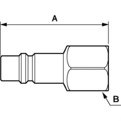 Embout Taraudé Femelle BSPP G 1/2" ISO B 11 Mm Prevost IRP 116103